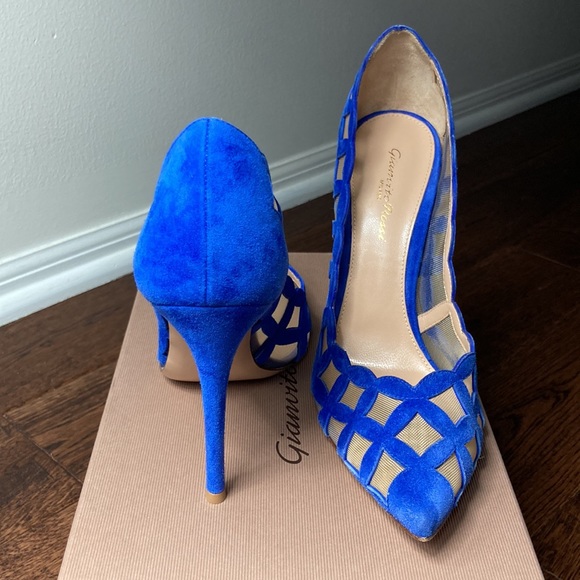 Gianvito Rossi Camoscio Ming Heels New - Picture 6 of 11